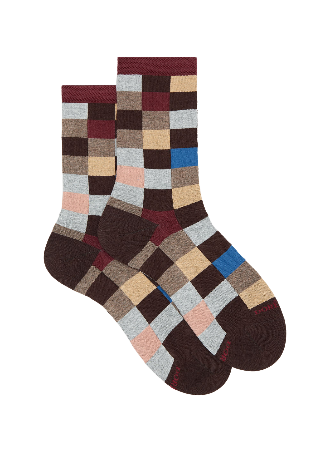 Halbhohe Baumwollsocken  Chocolat rocheaux