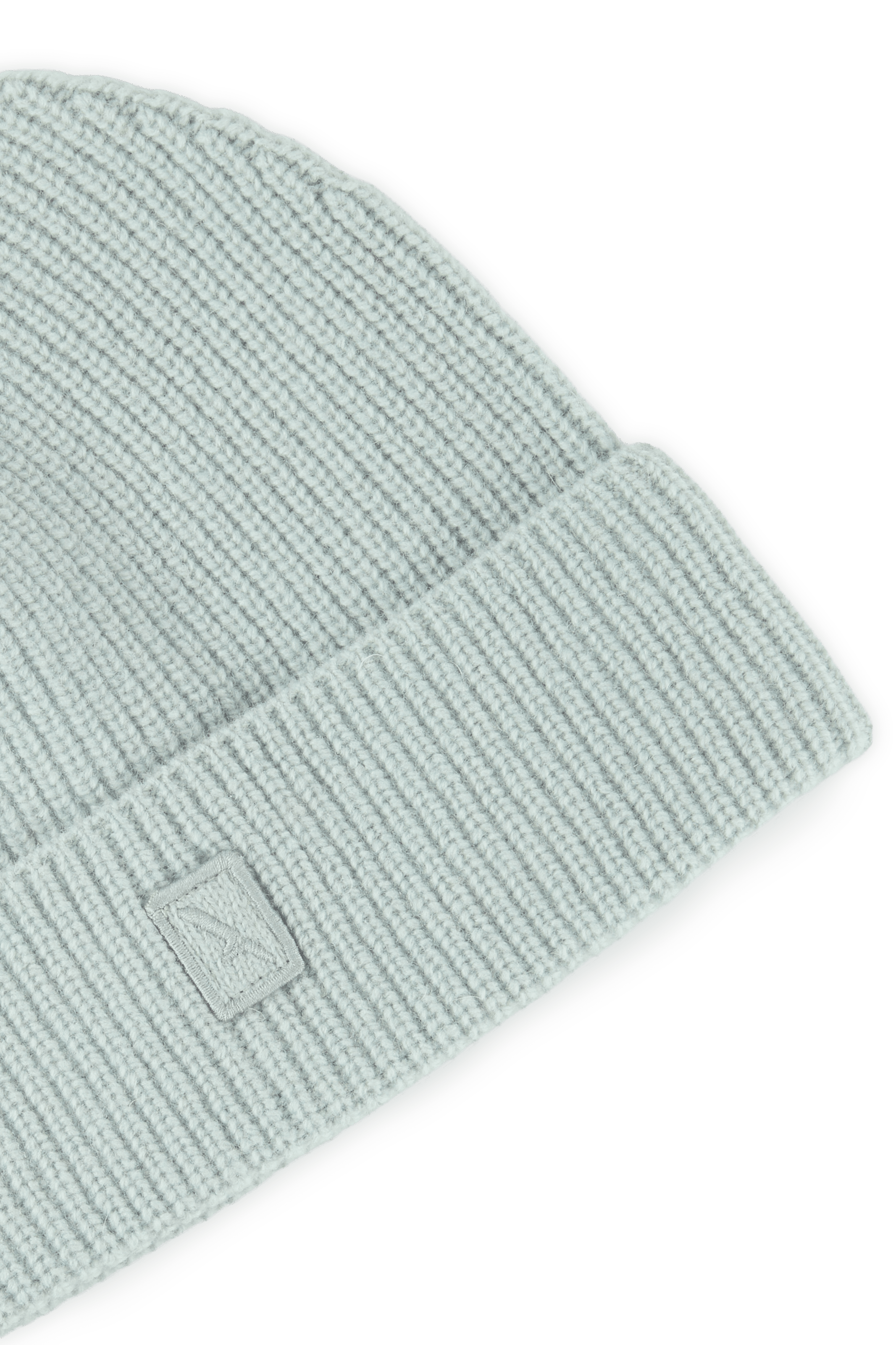 Plain turn-up beanie in a wool blend | Blue AIGLE Men