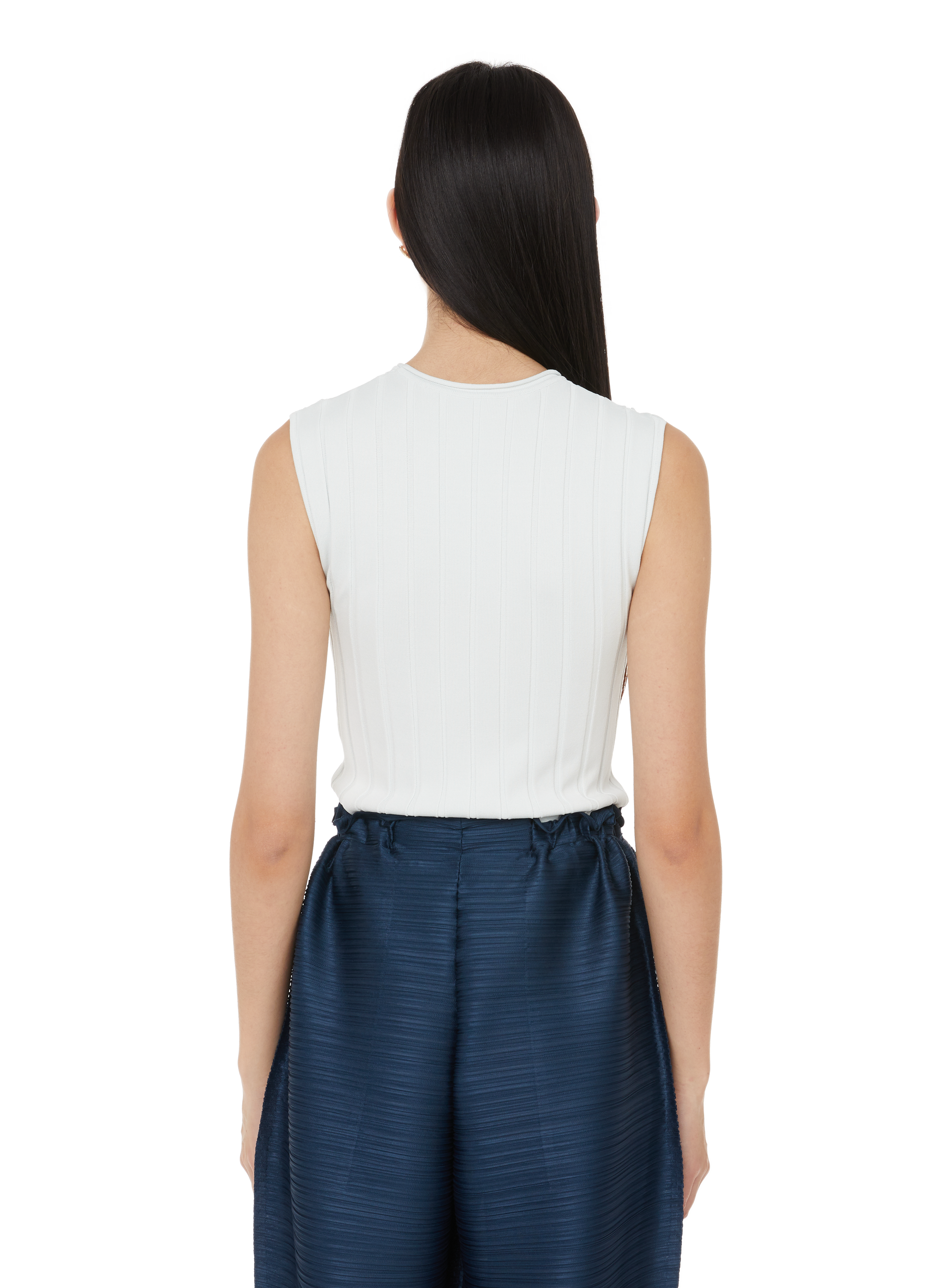 Top en maille à découpes DION LEE Bleu