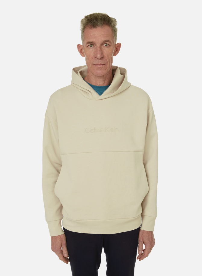 Organic cotton-blend hoodie with logo CALVIN KLEIN