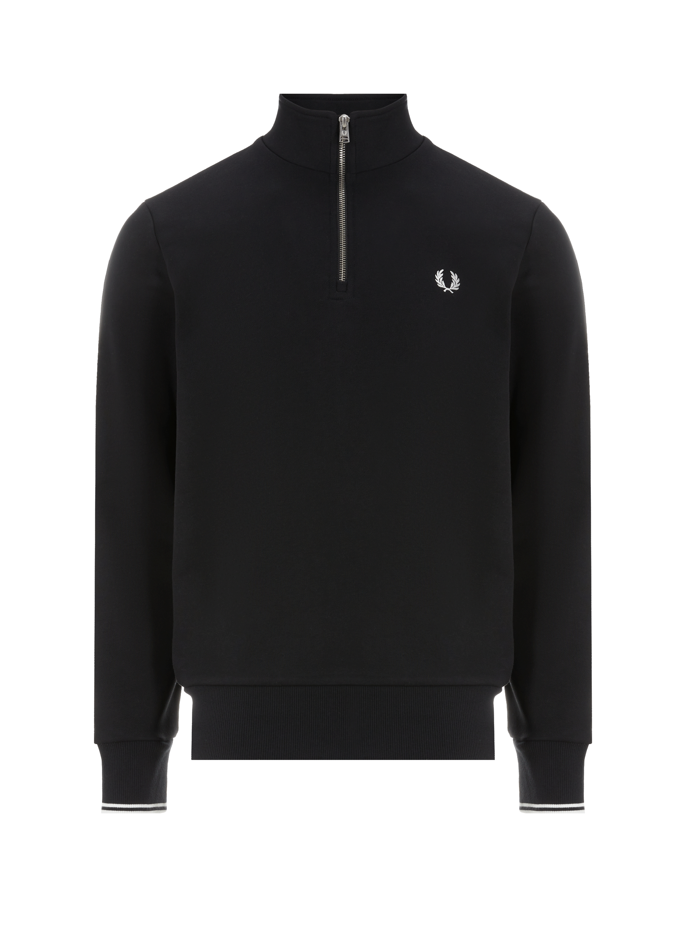 FRED PERRY Cotton sweatshirt Black