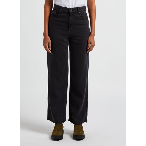 Pantalon taille haute en denim