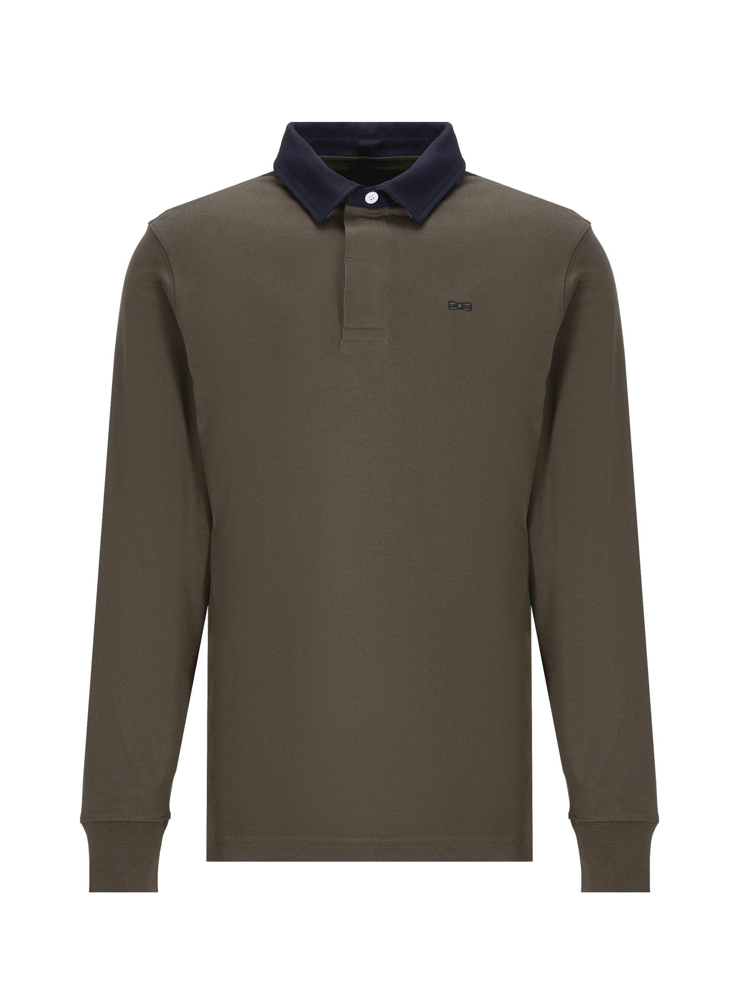 Polo manches longues en coton