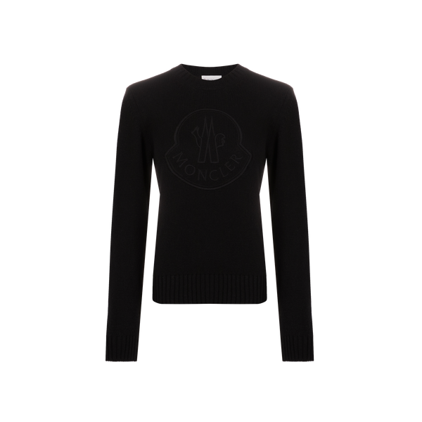 Moncler Wool And Cashmere Jumper In Black