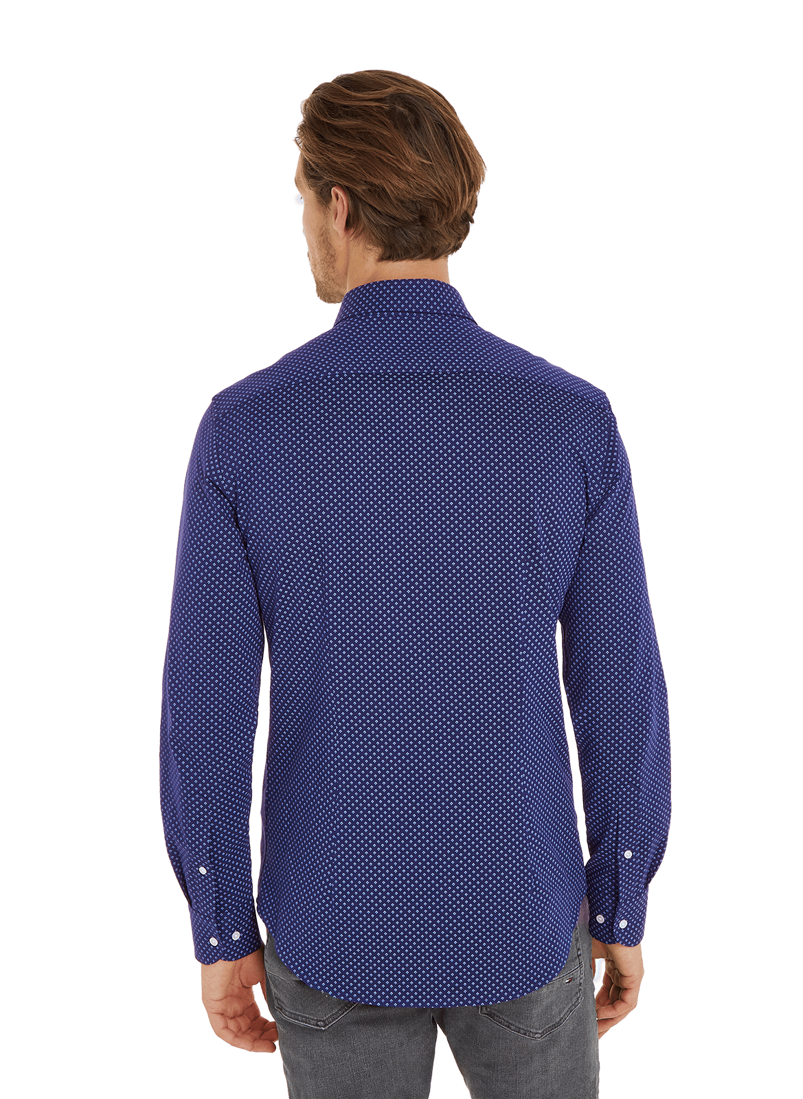  Printed cotton shirt TOMMY HILFIGER Blue