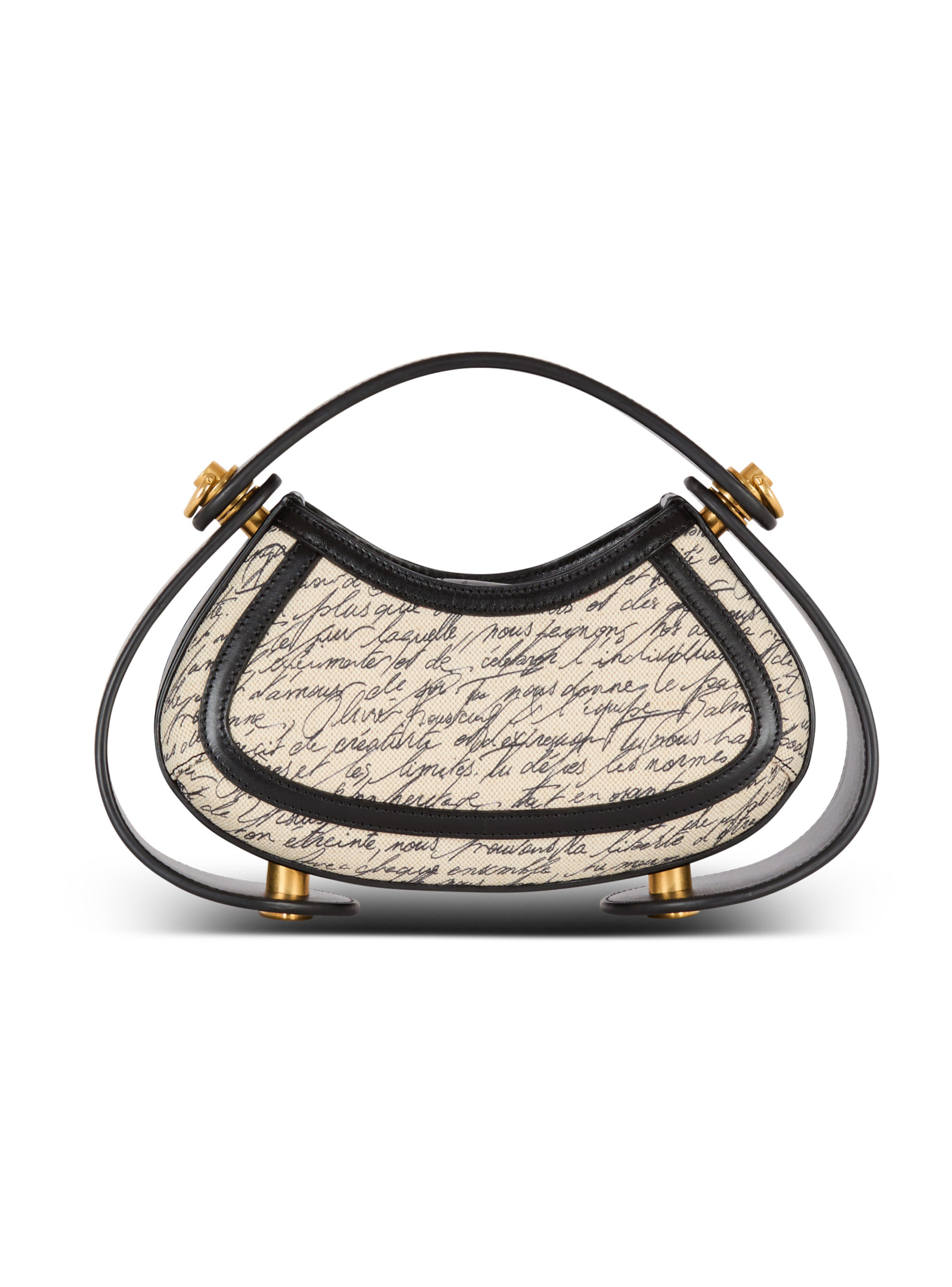Sac jolie madame small imprimé « lettre d'amour » BALMAIN Blanc