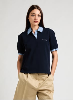 Polo en coton MIU MIU Polo en coton MIU MIU