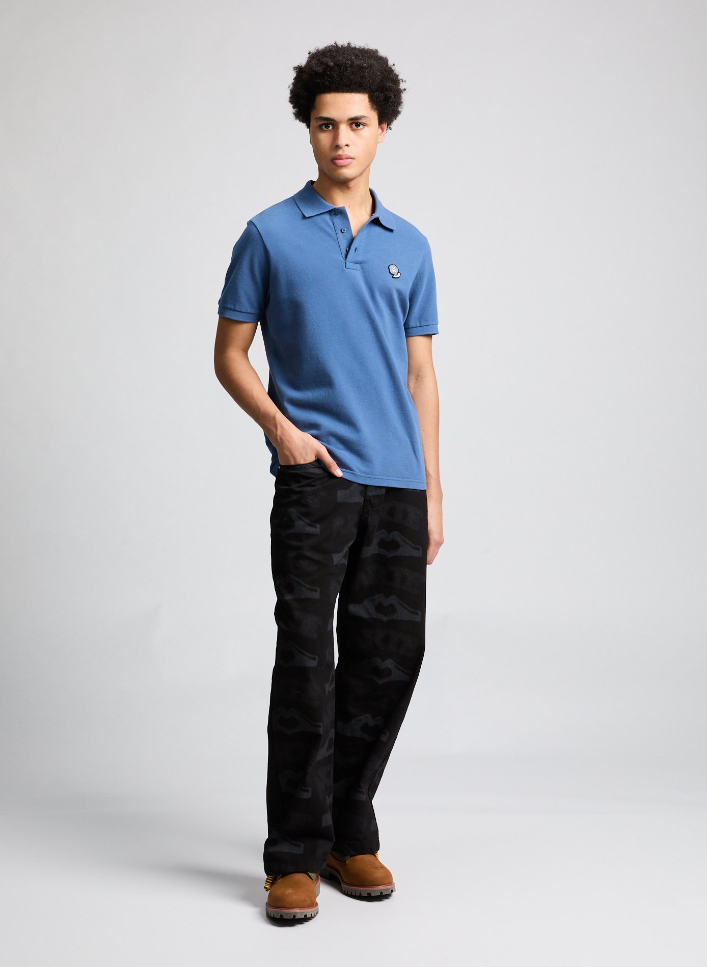 Embroidered Pop Polo KENZO Blue