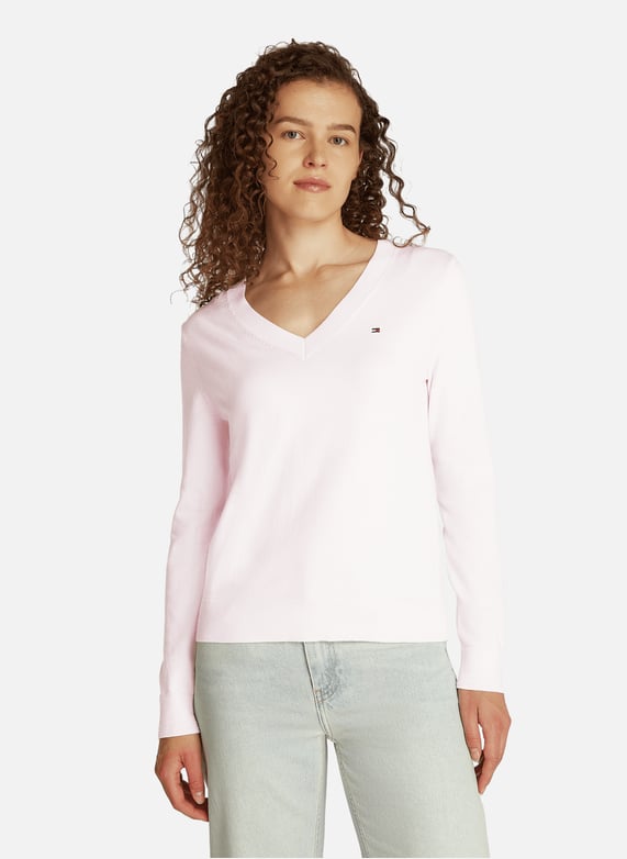 White Pull Tommy Hilfiger Femme Multicolore Pull à Rayures Tommy
