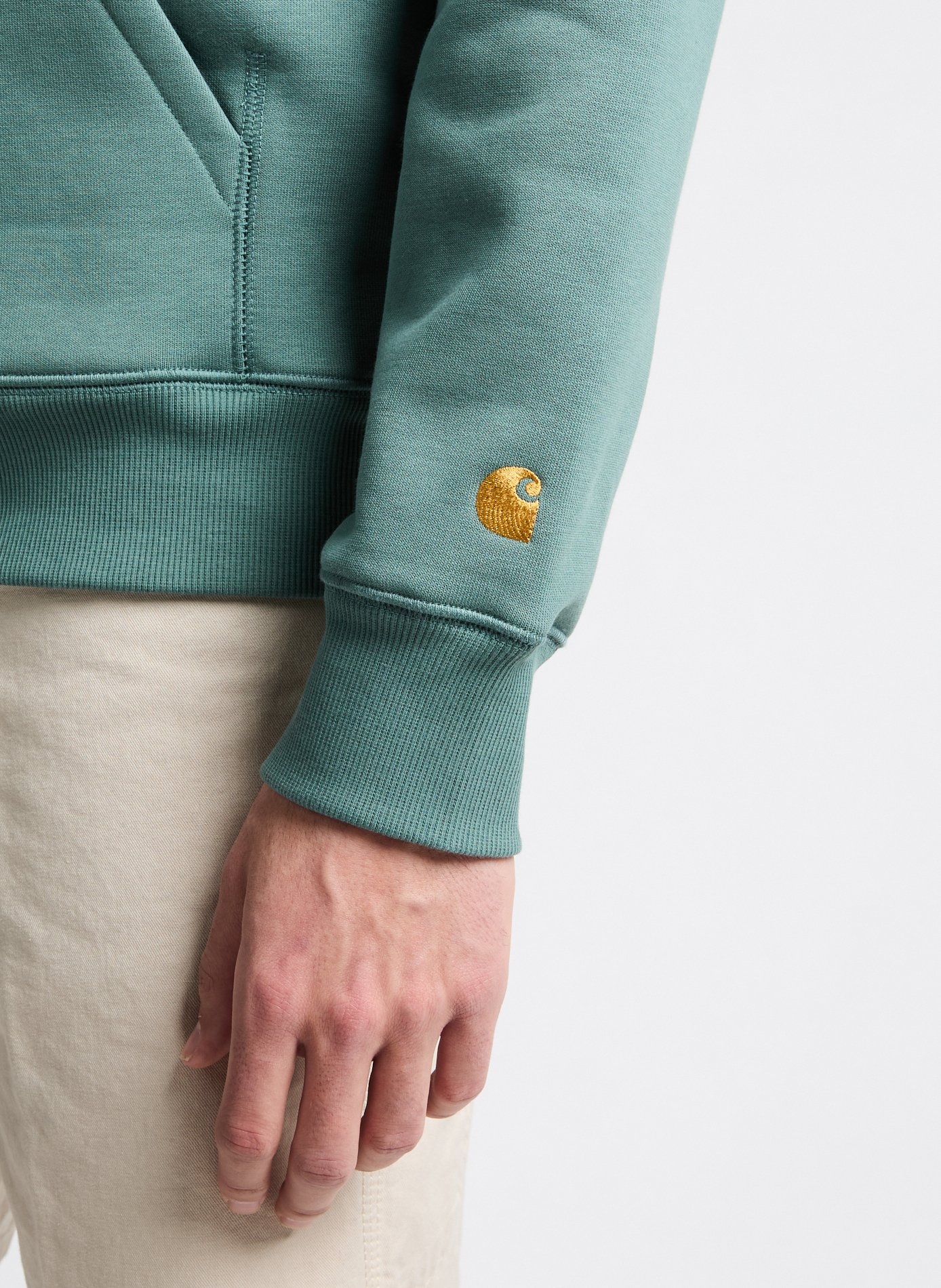 Sweatshirt en coton mélangé Vert