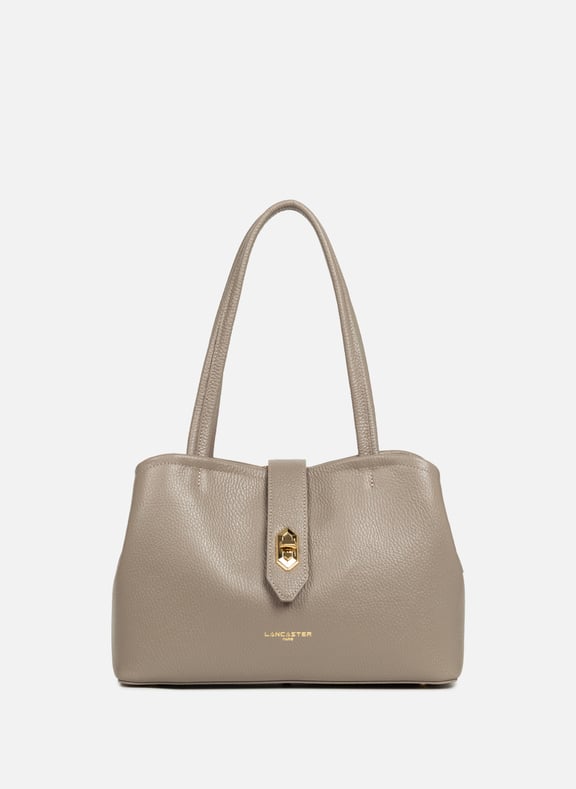 Sac cabas épaule - top double Gris by LANCASTER LANCASTER Sac cabas épaule - top double Gris