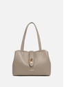 M tote bag - Top Double | Grey by LANCASTER LANCASTER M tote bag - Top Double | Grey