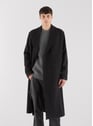 Manteau Cult125 col tailleur en laine | Noir by SAISON 1865 SAISON 1865 Manteau Cult125 col tailleur en laine | Noir