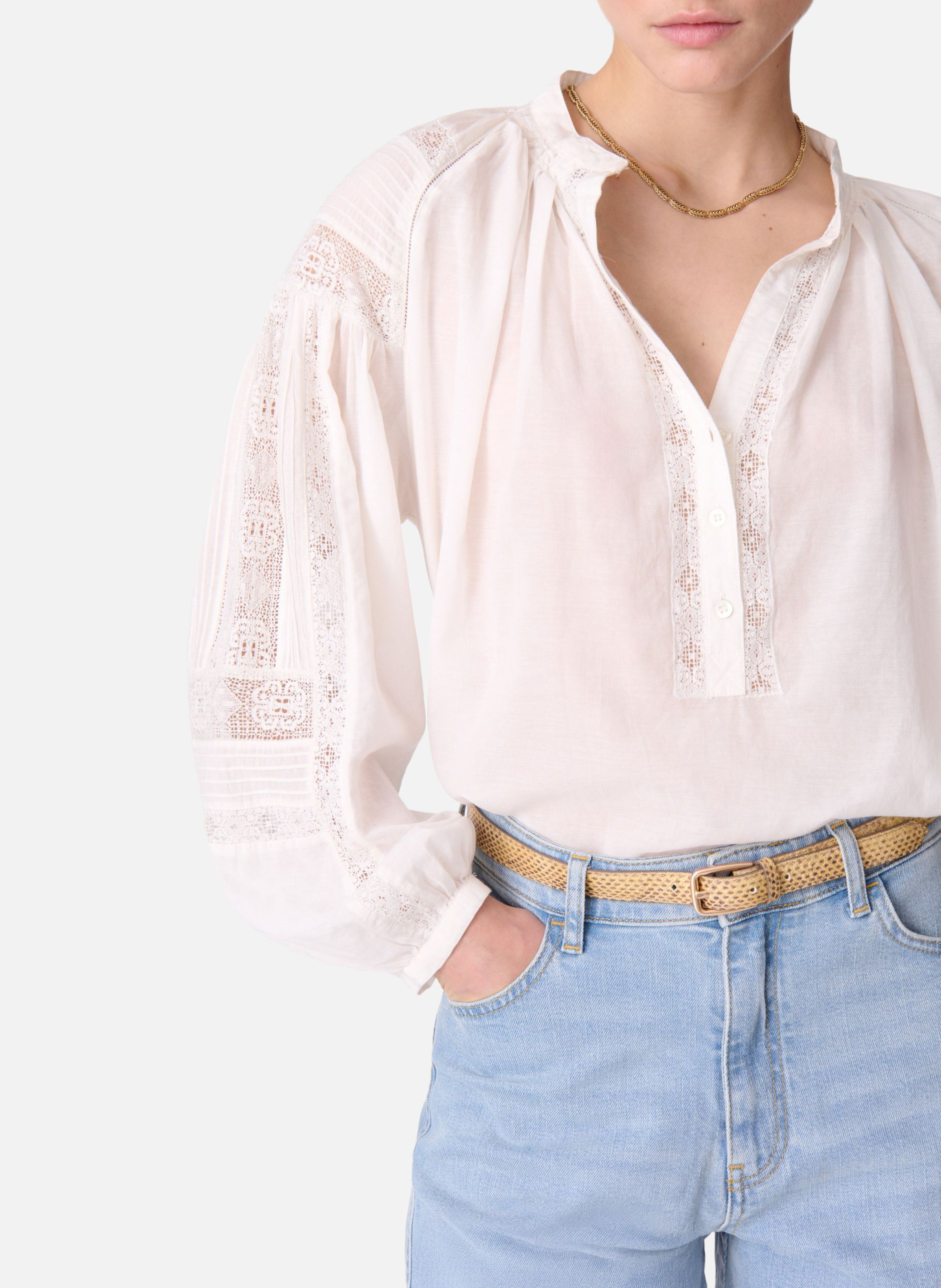 Blouse nipoa VANESSA BRUNO Blanc