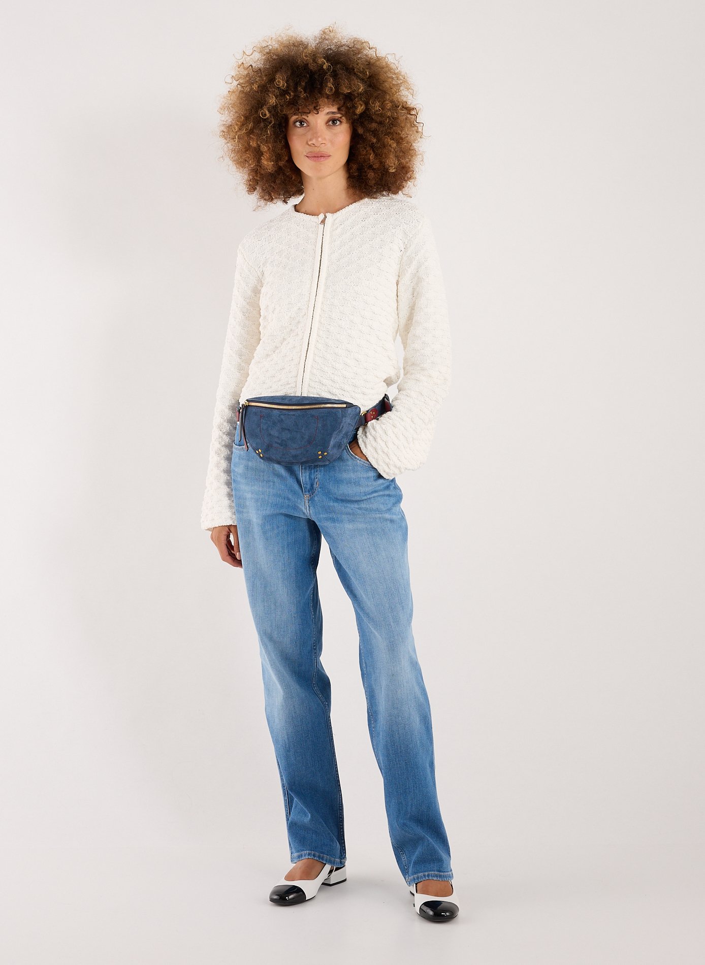 Linen Fanny Pack JÉRÔME DREYFUSS Blue