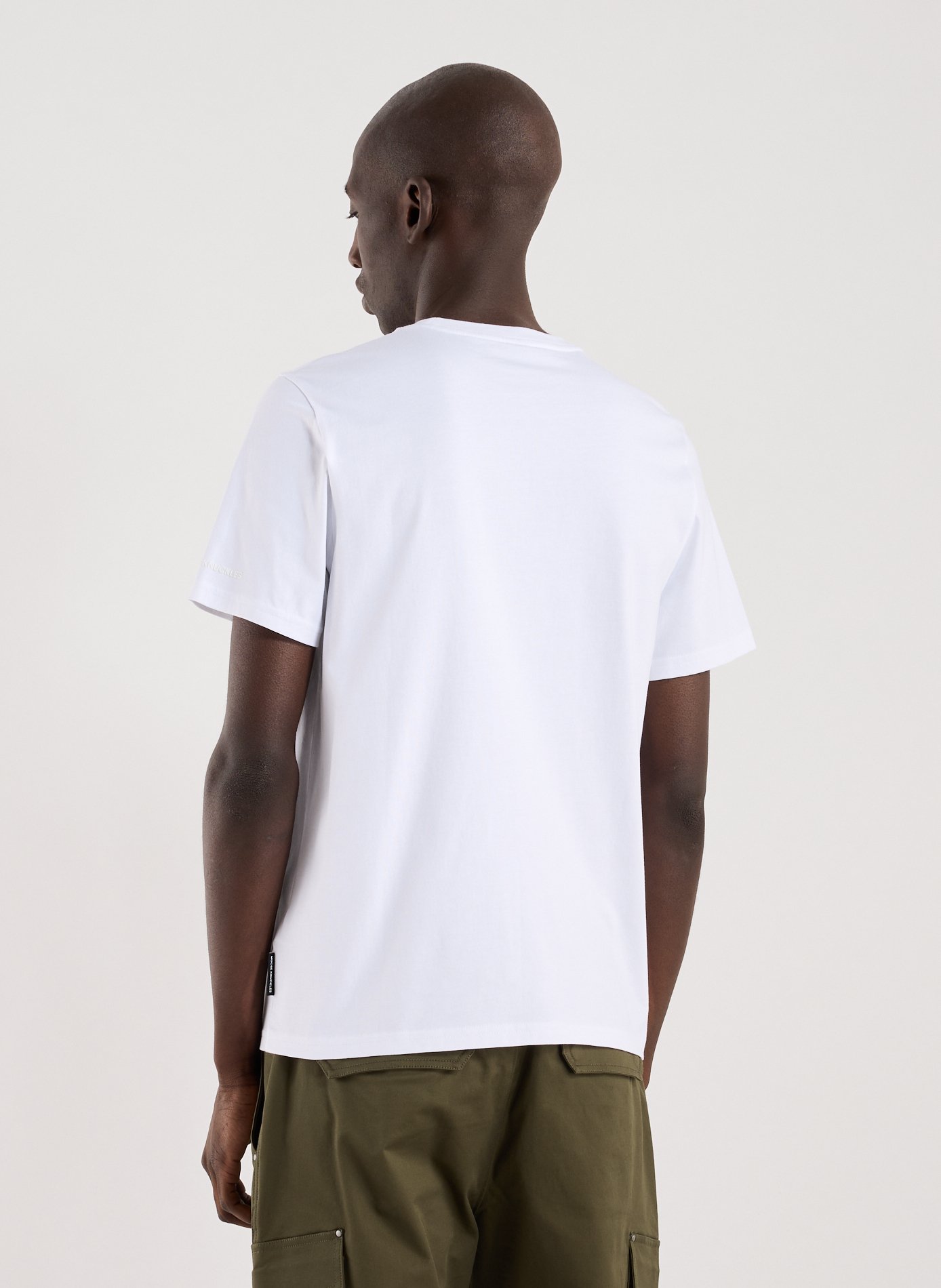 Biker-style cotton t-shirt MOOSE KNUCKLES White