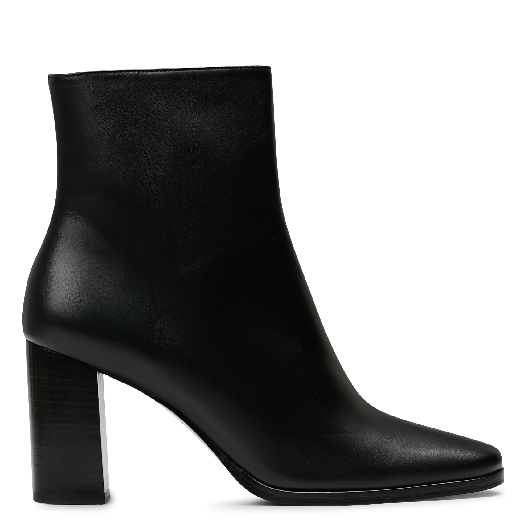 Bottines à talons en cuir n°822 RIVECOUR Noir