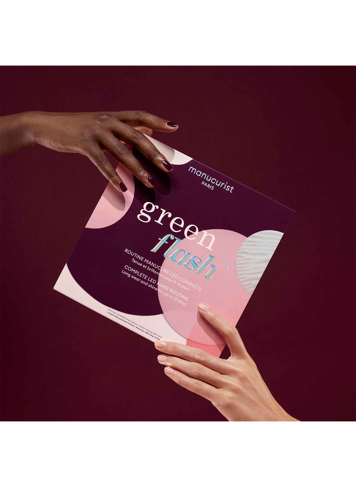 Green Flash Gift Set MANUCURIST Pale rose - prune