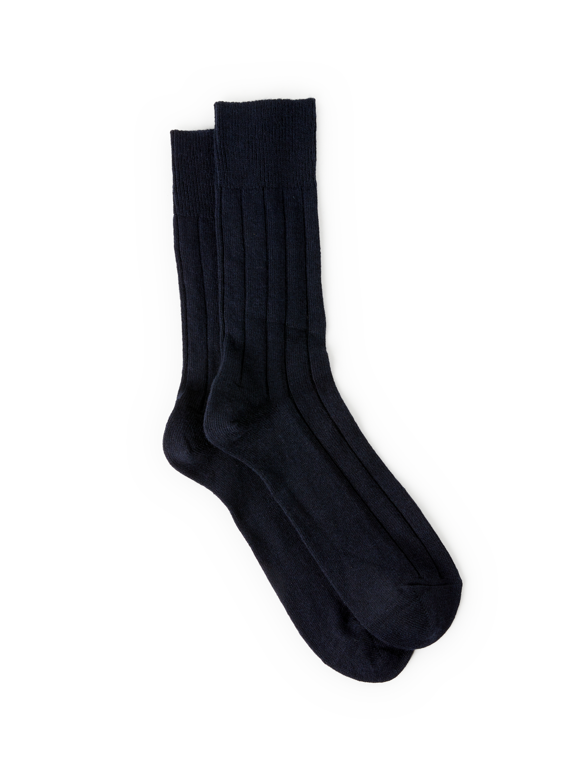 FALKE Chaussettes mi-hautes en laine et cachemire mélangés  Bleu