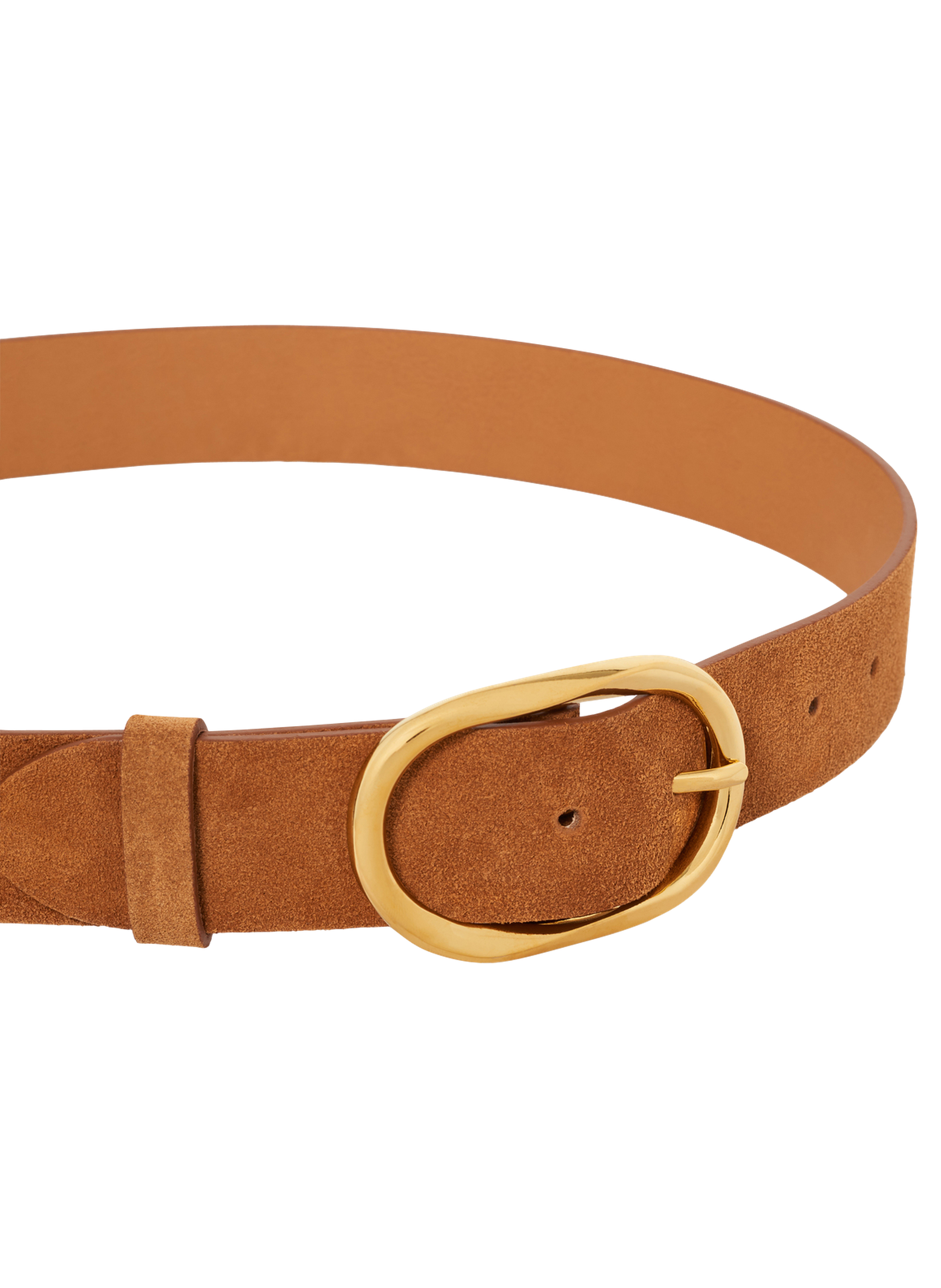 Ceinture en cuir velours - jill PABLO Marron