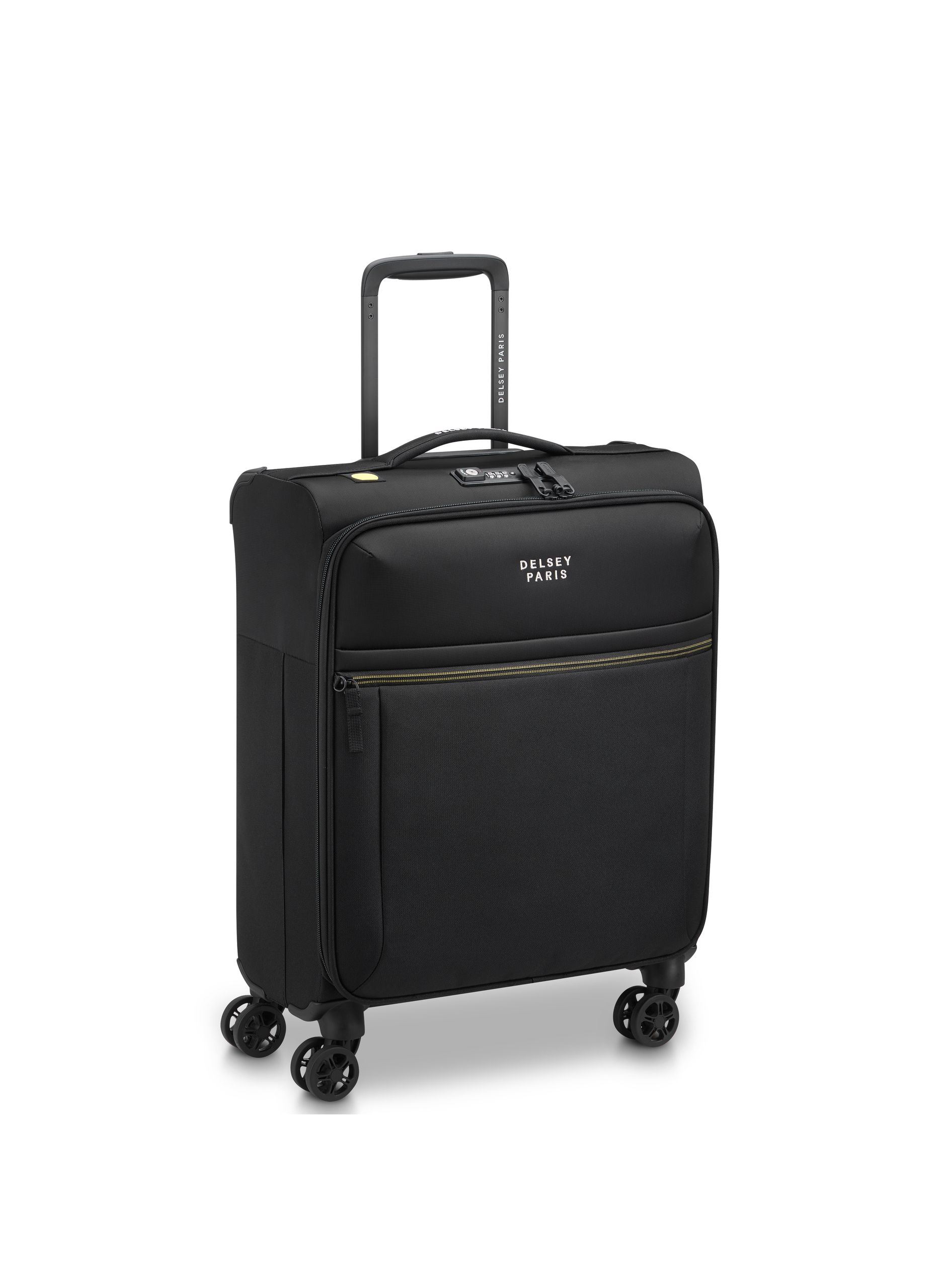 Valise cabine souple taille s - brochant 3 DELSEY PARIS Noir