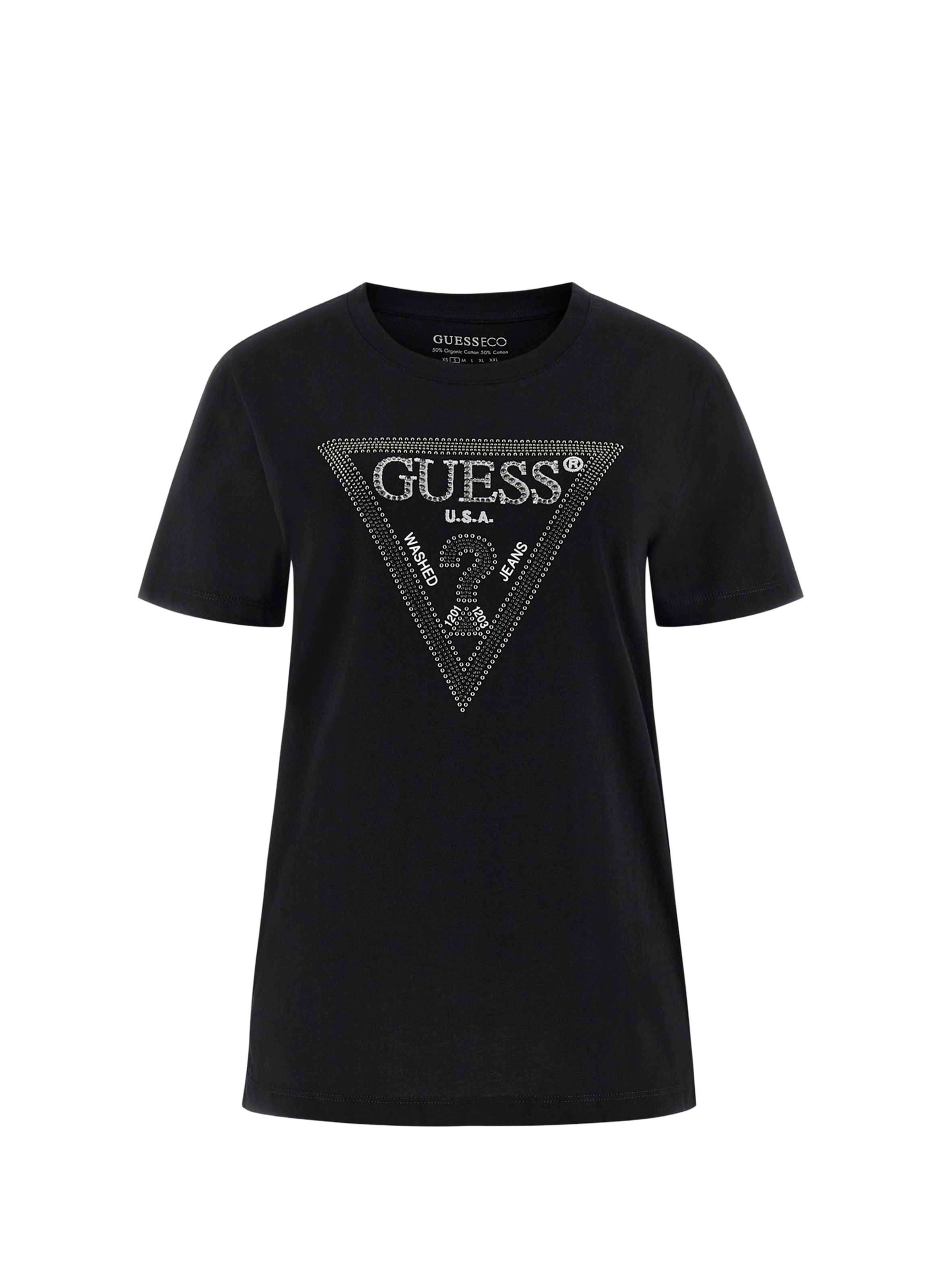  Logo T-shirt GUESS Black