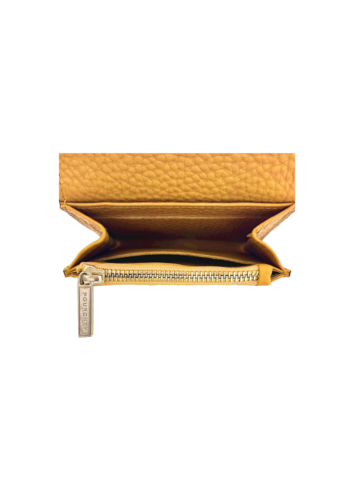 Club | porte-monnaie pm en cuir de veau POURCHET Jaune