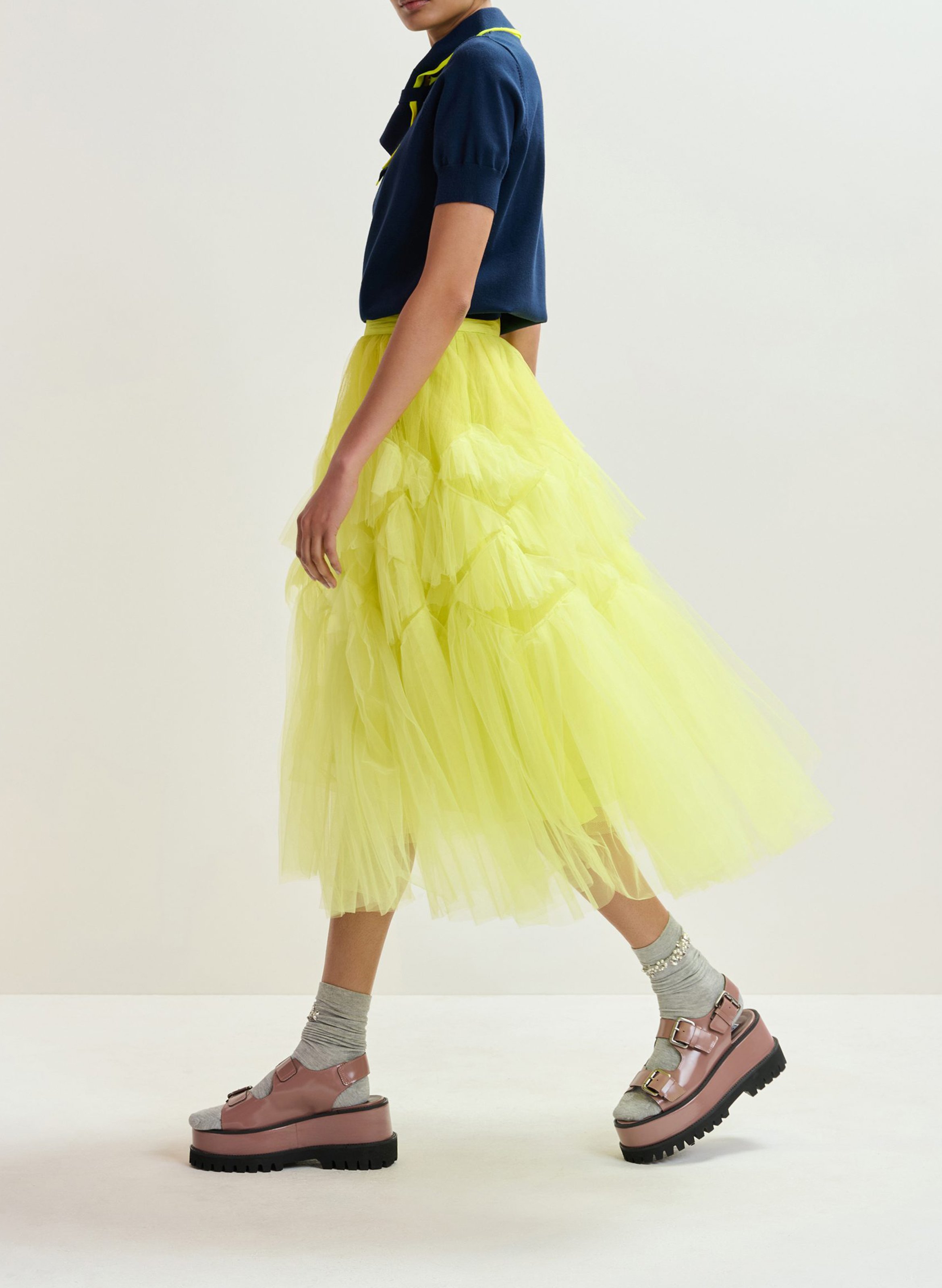 Polo col noué Jonda ESSENTIEL ANTWERP Bleu