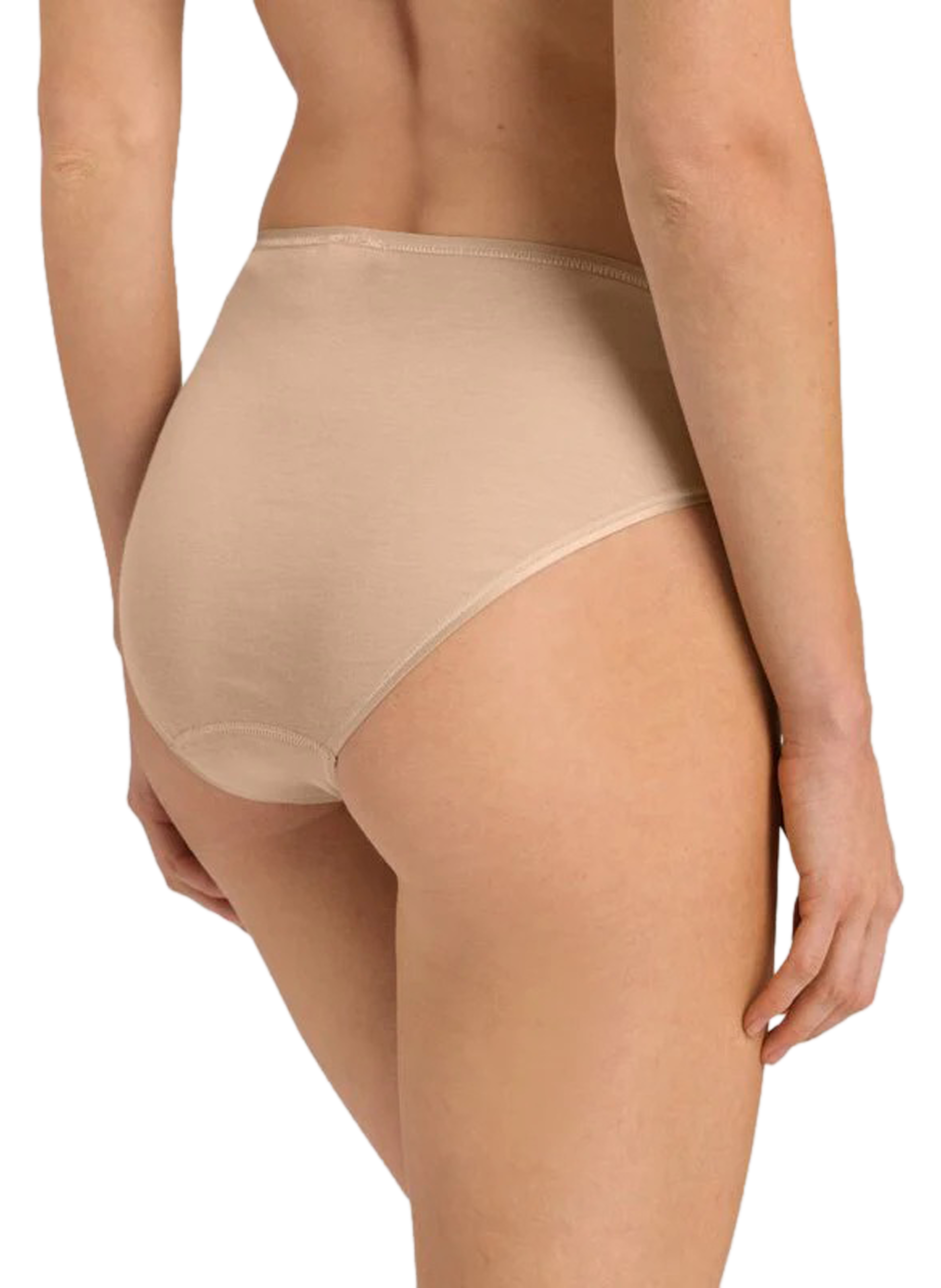 Culotte Seamless en coton HANRO Beige