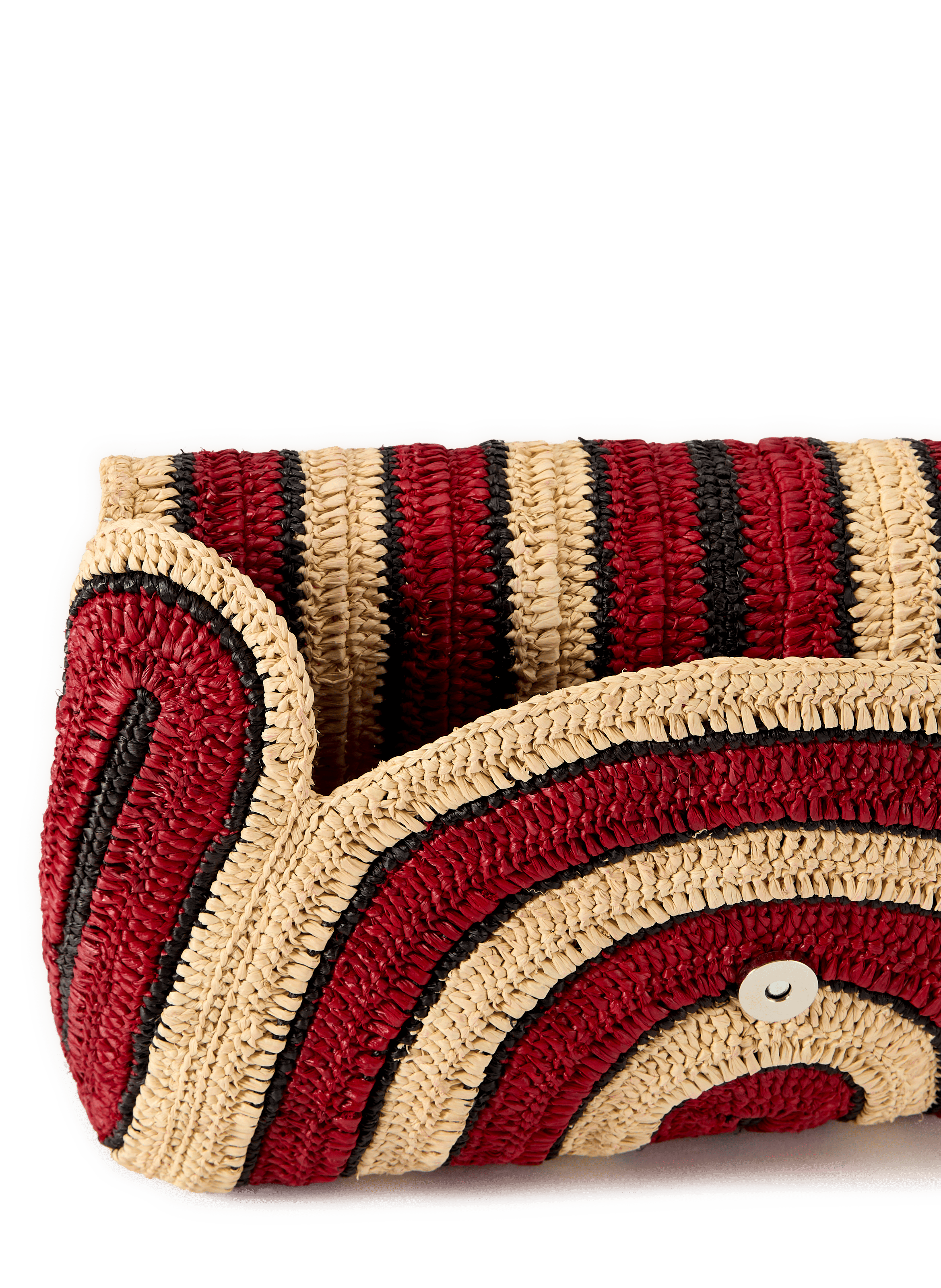 Raffia clutch bag SAISON 1865 Multicolour