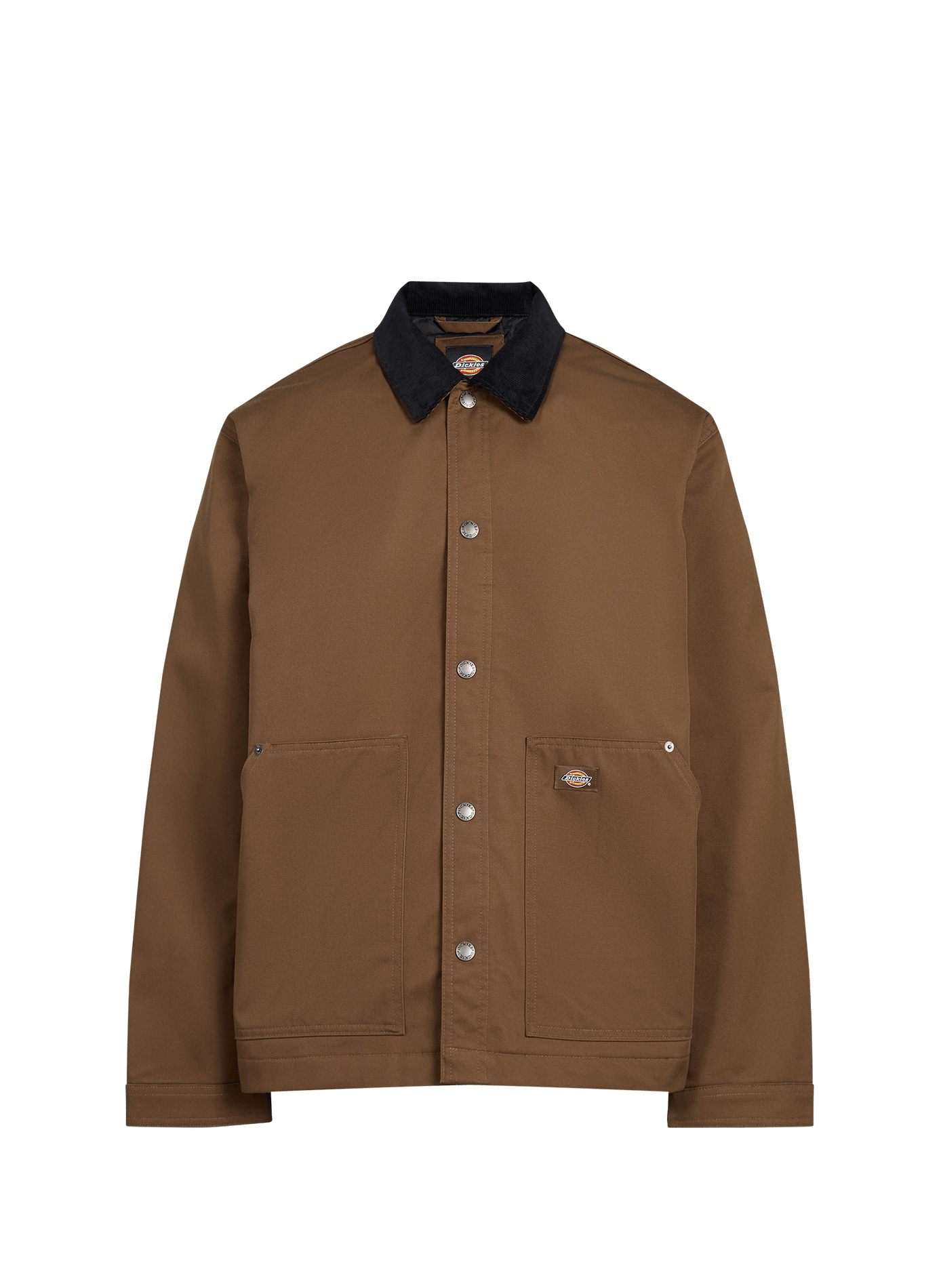 Veste large unie à col velours côtelé DICKIES Marron