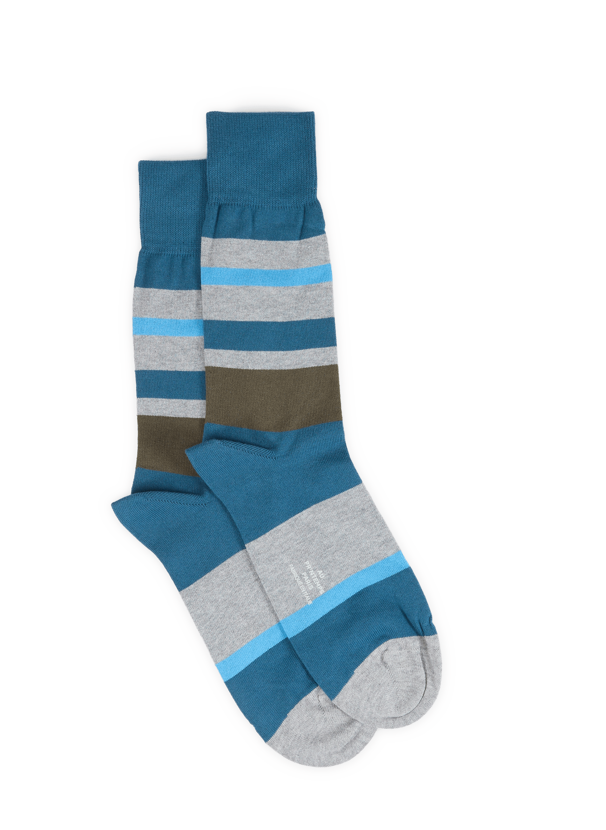 Calze alte a righe in misto cotone AU PRINTEMPS PARIS Multicolore