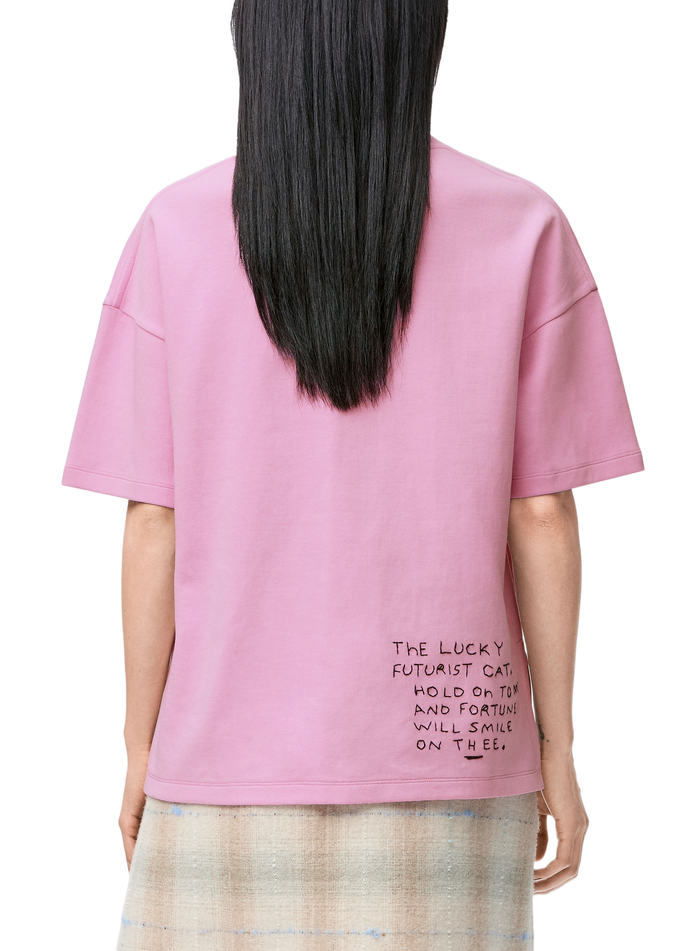 LOEWE x Louis Wain - Classic blended cotton T-shirt LOEWE Pink