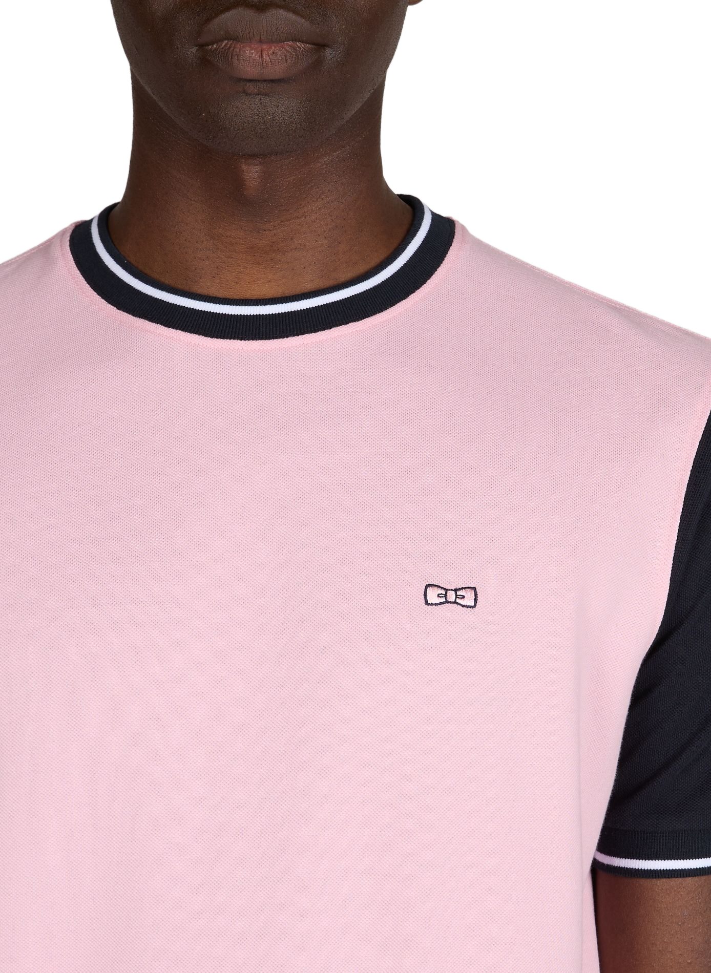 Straight T-shirt with embroidered logo in cotton EDEN PARK Pink