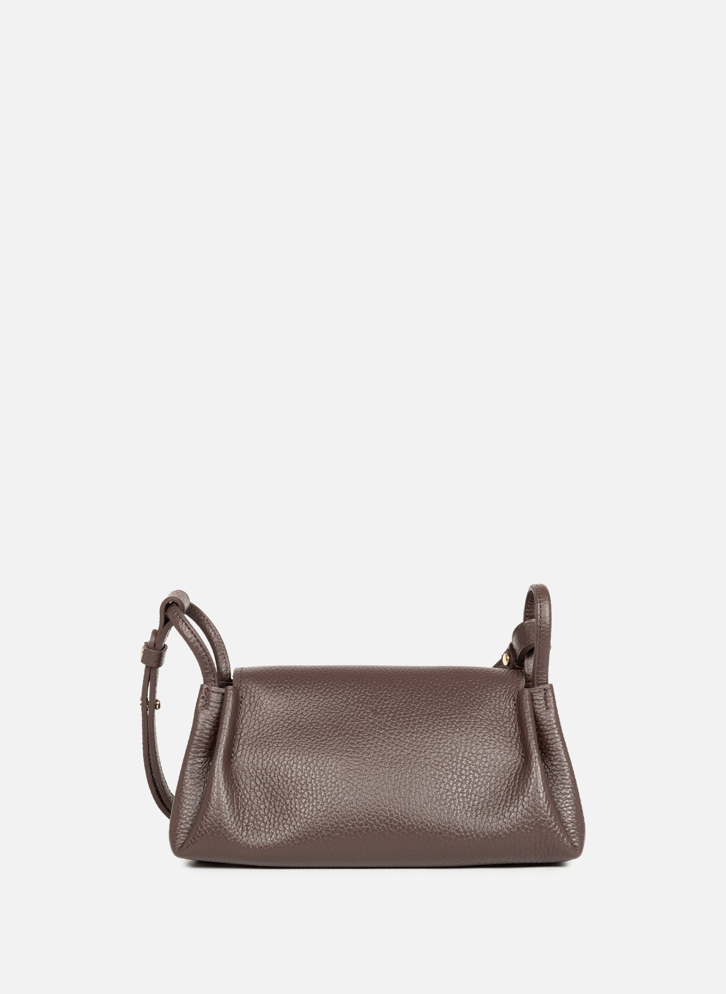 Petit sac trotteur - accordéon double LANCASTER Marron
