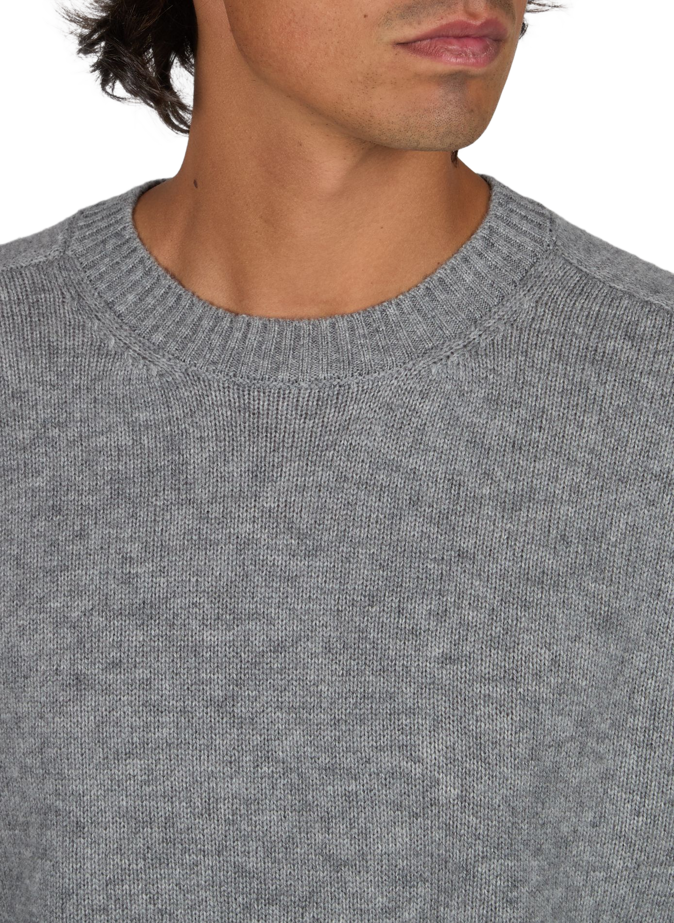 Round-neck wool and cashmere jumper BOGLIOLI Grey