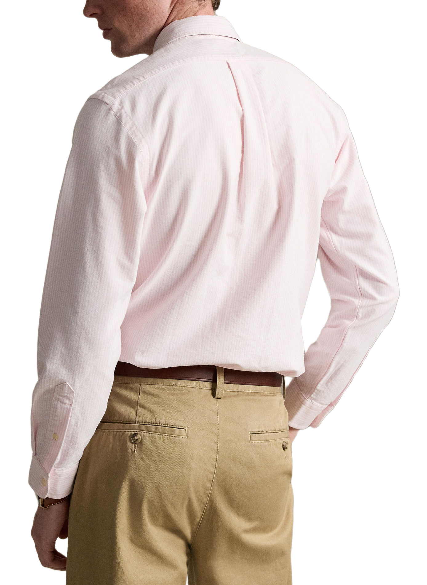 Chemise à rayures en coton  | Rose POLO RALPH LAUREN Homme