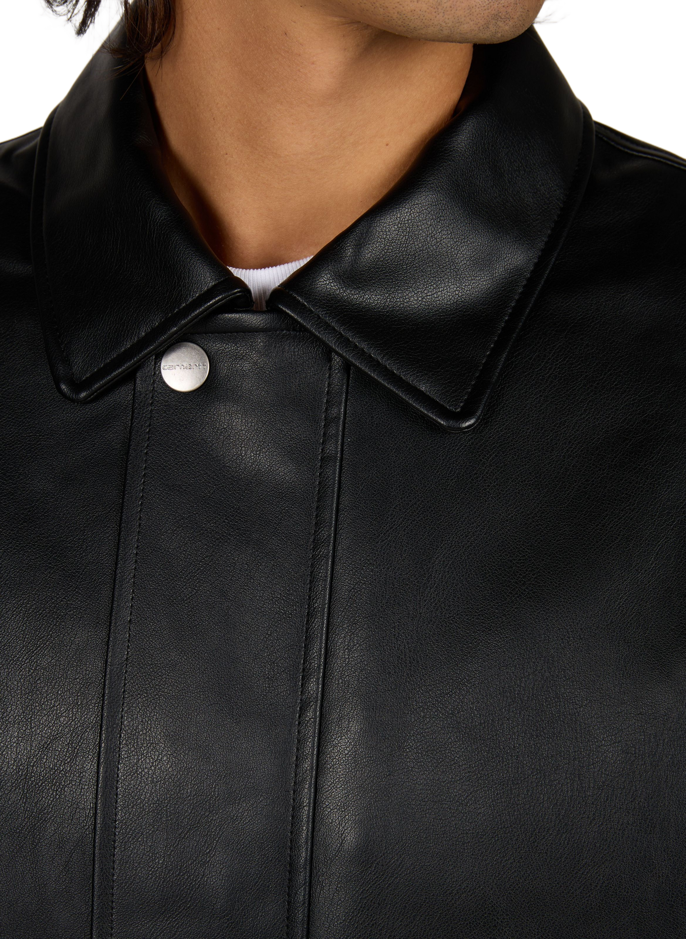Plain straight zip-up jacket CARHARTT WIP Black