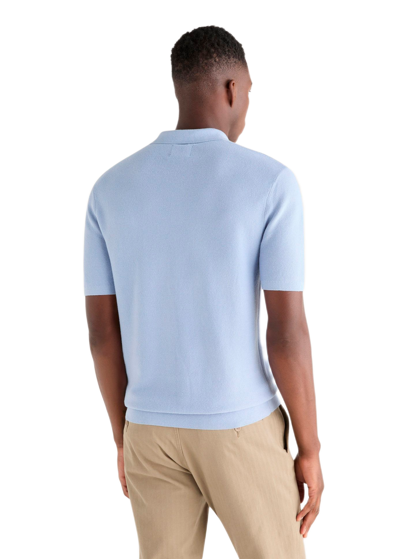 Polo a rayas de algodón mezclado DOCKERS Azul