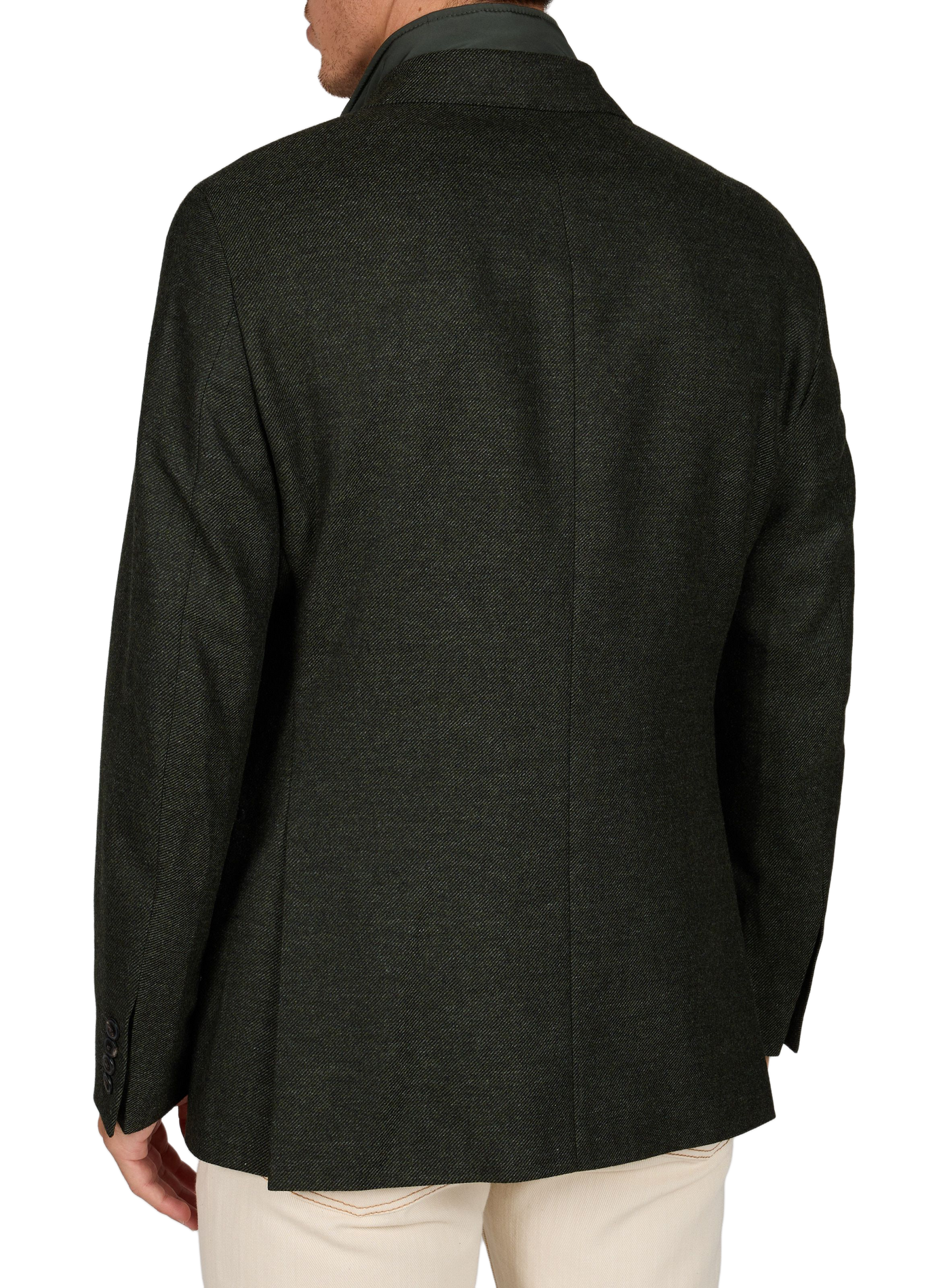Gerade geschnittene Blazerjacke aus Wollmischung HACKETT Grun