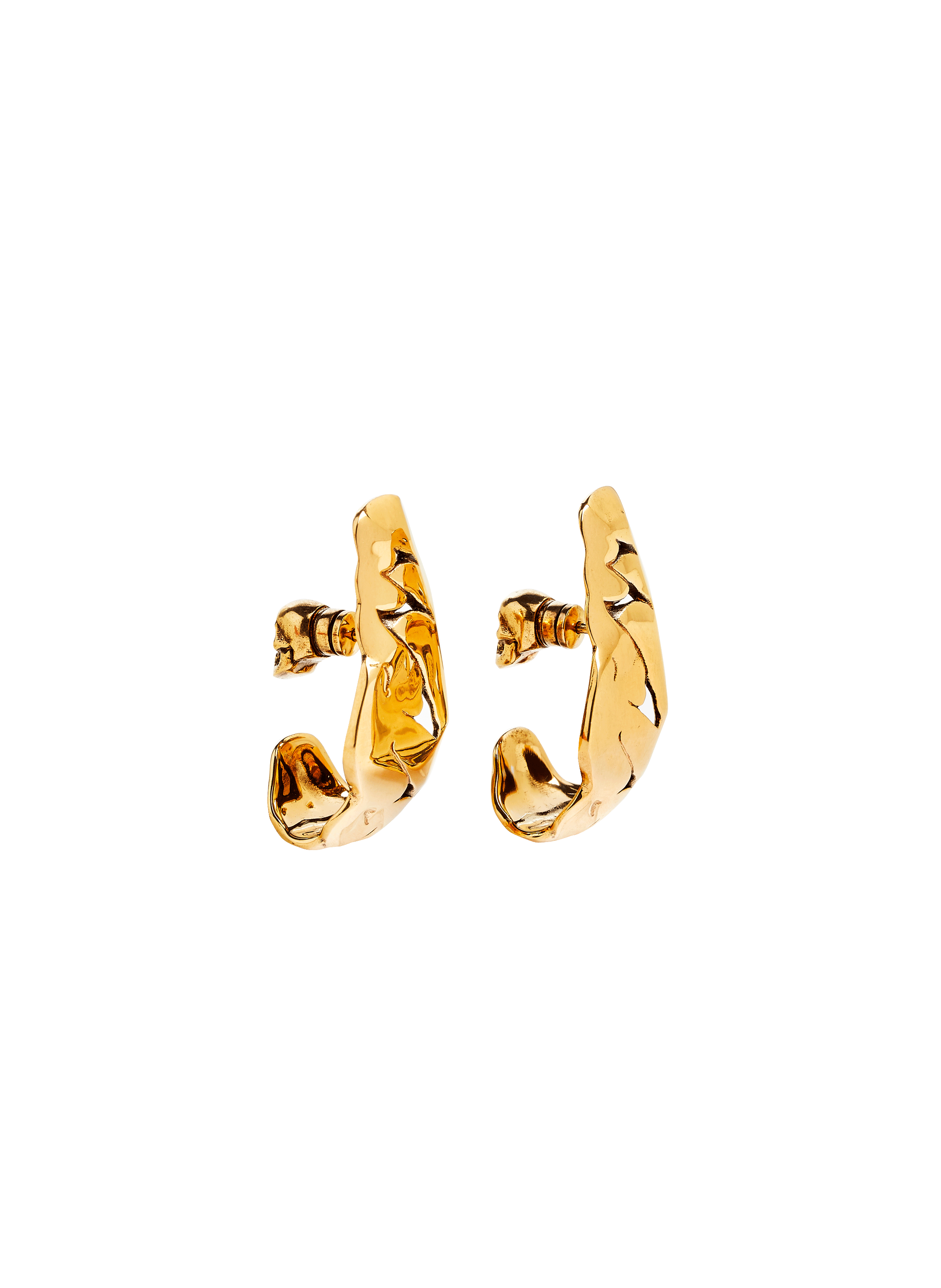 ALEXANDER MCQUEEN Copper hoop earrings No color