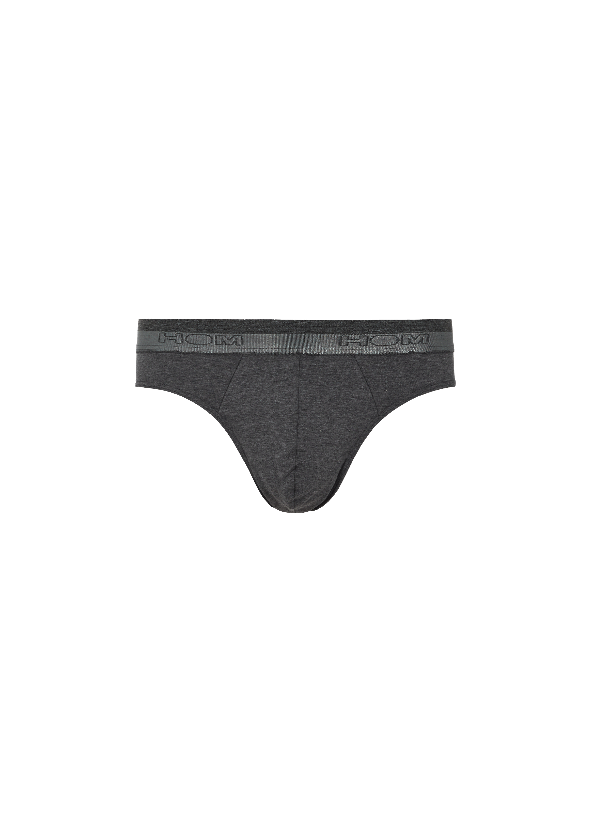 HOM Slip en coton mélangé Gris