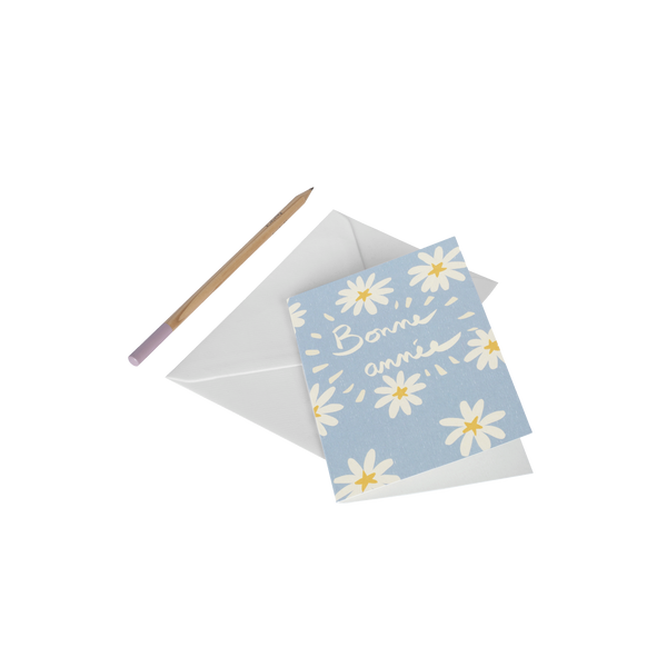 Carte postale Daisies Bonne année