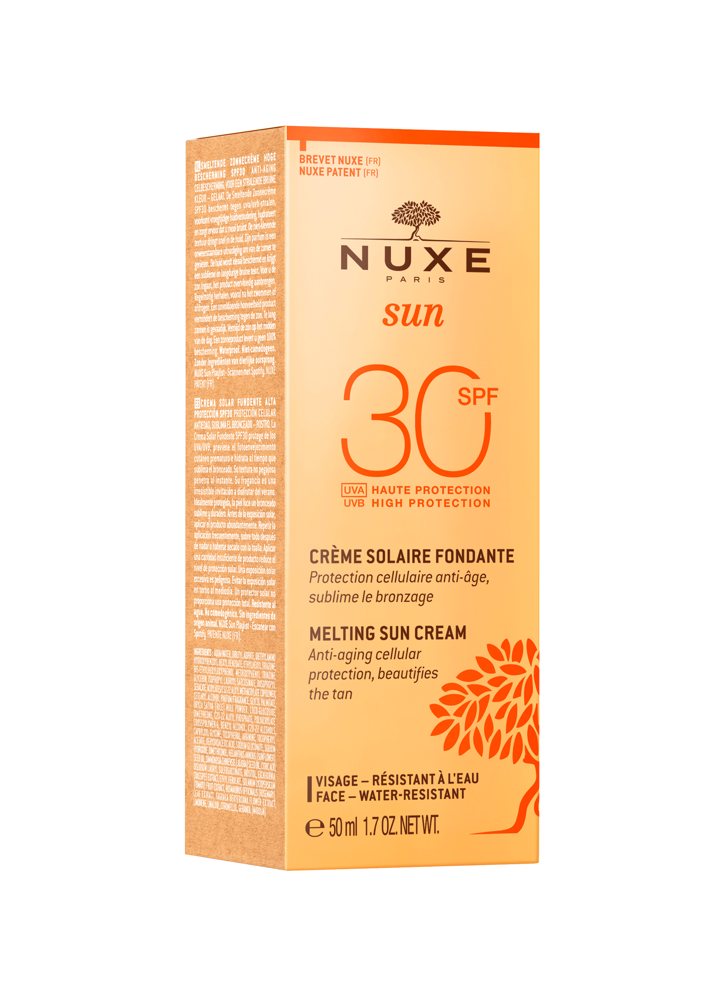 Melting Sun Cream High Protection SPF 30 for the face No color