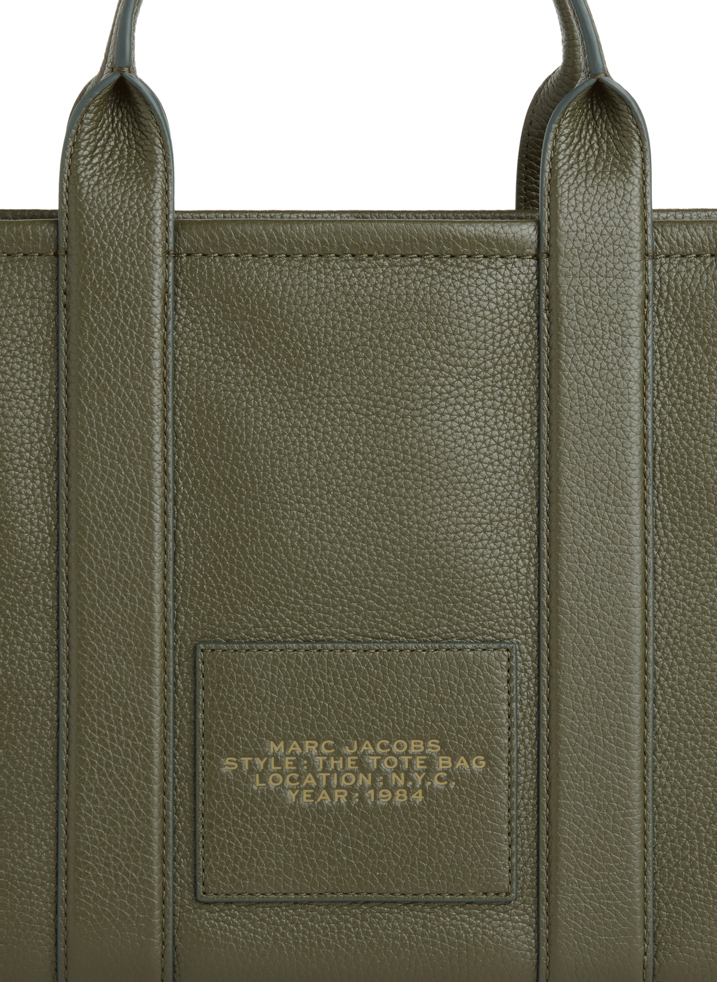 The Tote small leather tote bag MARC JACOBS Green