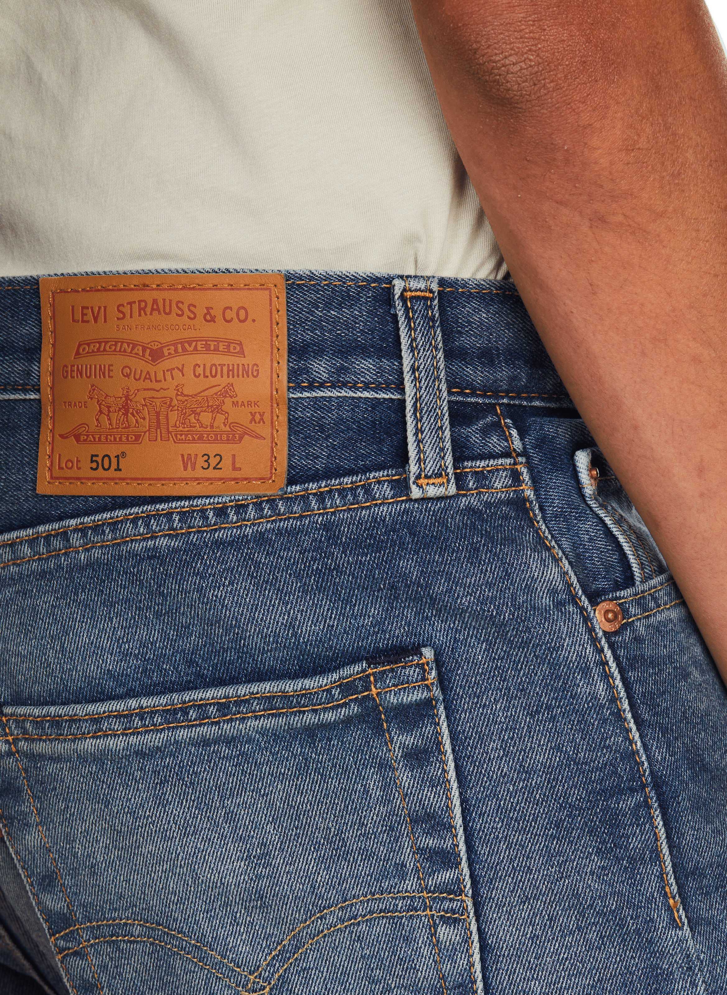 501 Denim Shorts LEVI&#039;S Blue