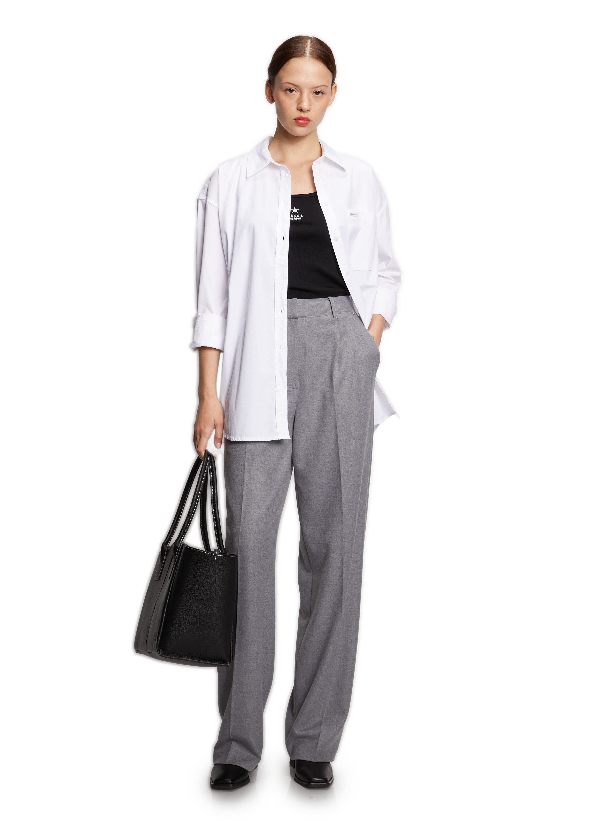  Cotton shirt GUESS White