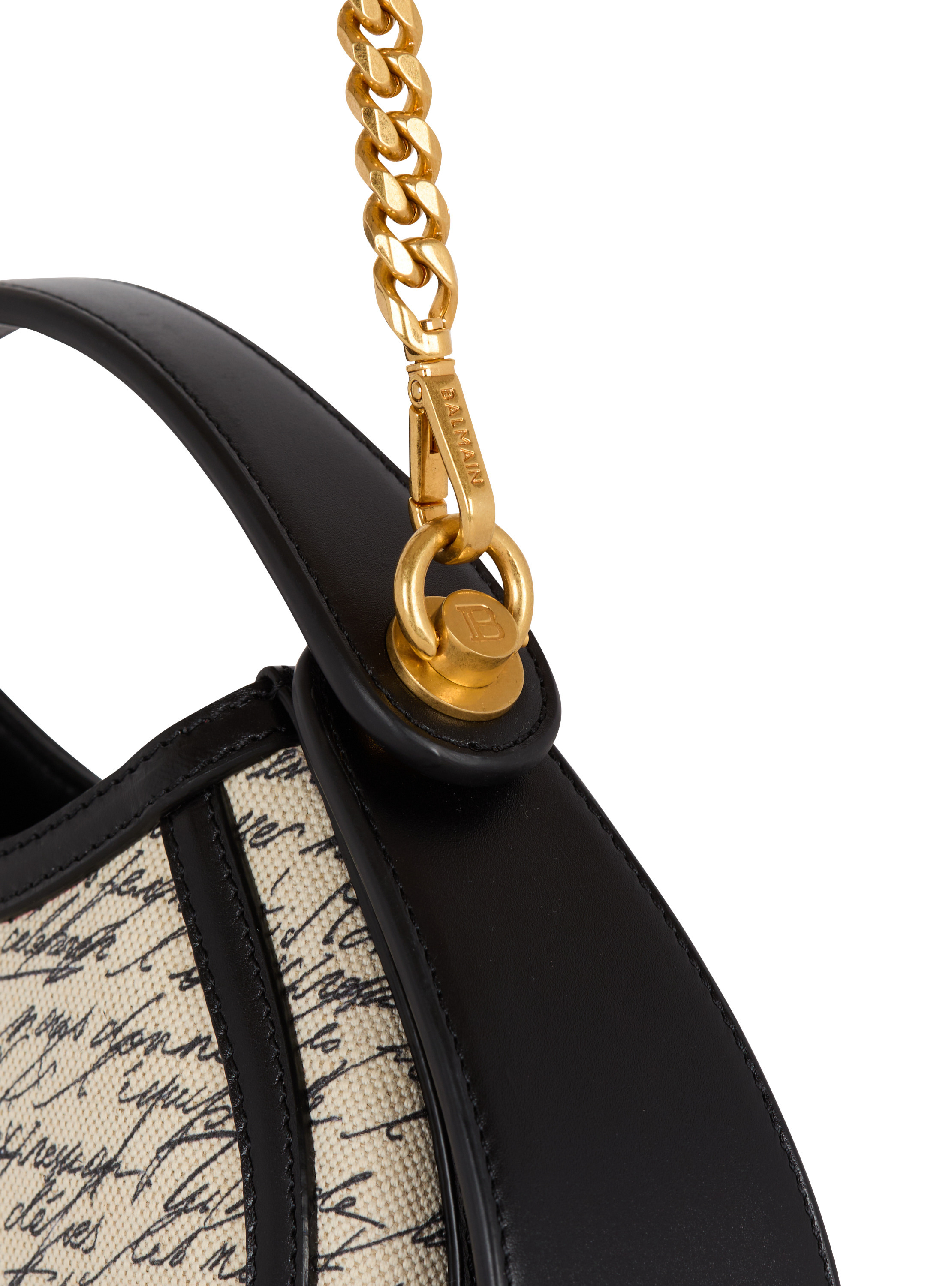 Sac jolie madame small imprimé « lettre d'amour » BALMAIN Blanc