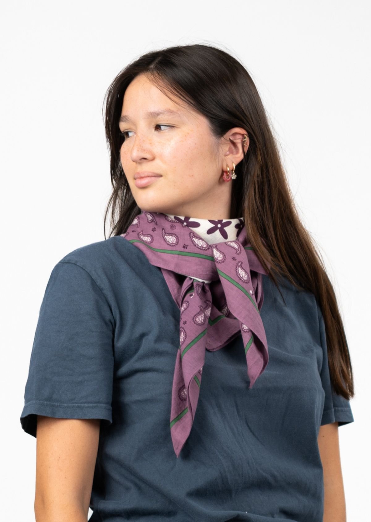 Foulard en coton biologique BILLYBELT Violet