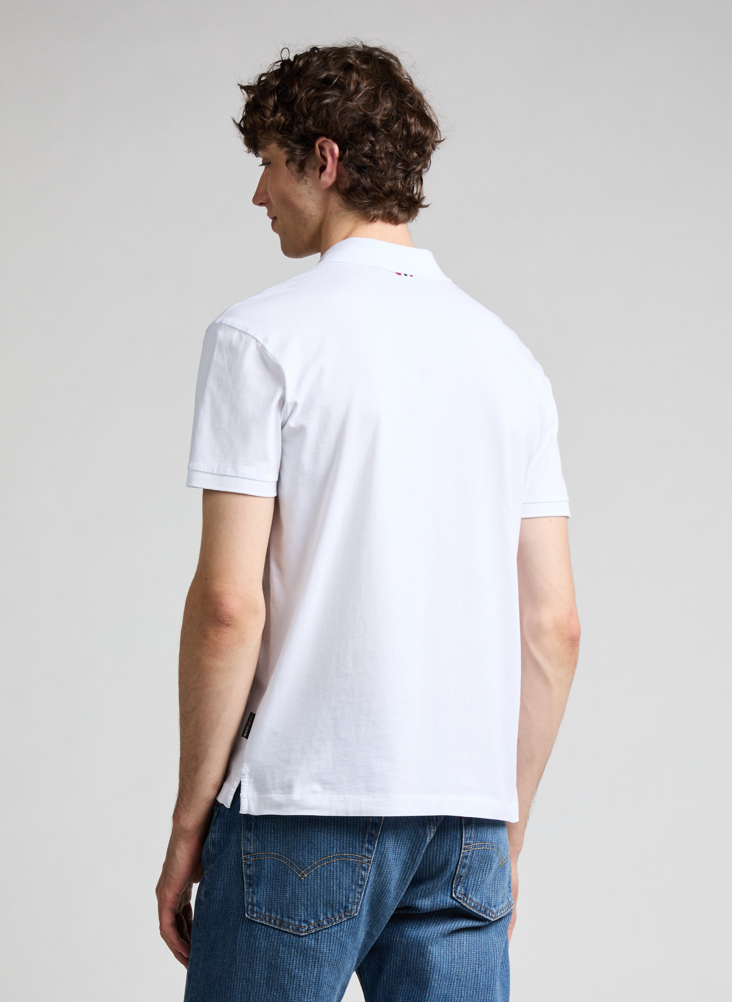  Cotton polo shirt  NAPAPIJRI White